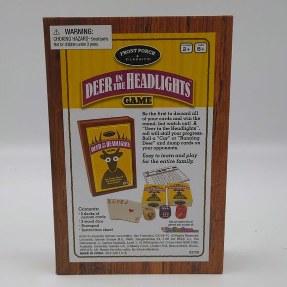 Deer in the Headlights Family Card Dice Game Front Porch Classics Complete - Picture 4 of 5